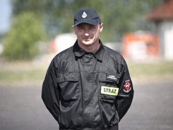 Pomoc druhowi z OSP Sławacinek Stary