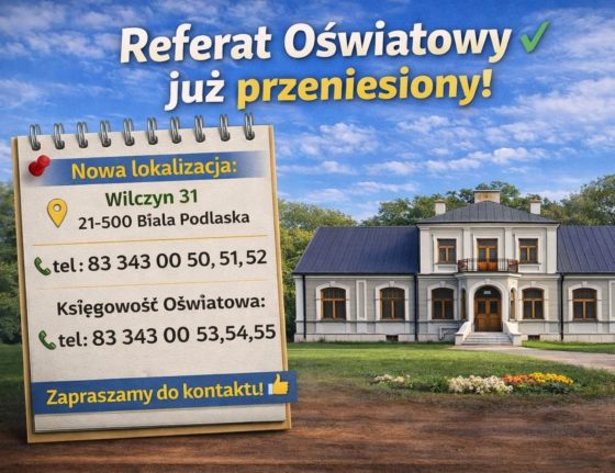 Referat Oświatowy przeniesiony do Wilczyna