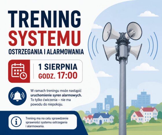 Trening systemu ostrzegania i alarmowania